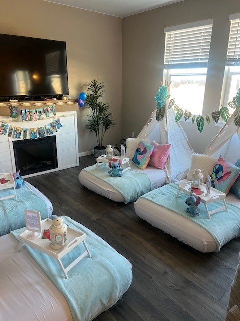 Lilo and Stitch themed sleepover teepee party